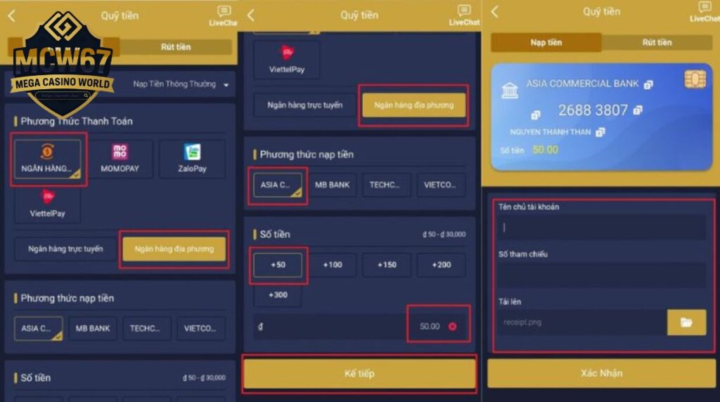 Khắc Phục Lỗi Nạp Tiền MCW67 Phổ Biến